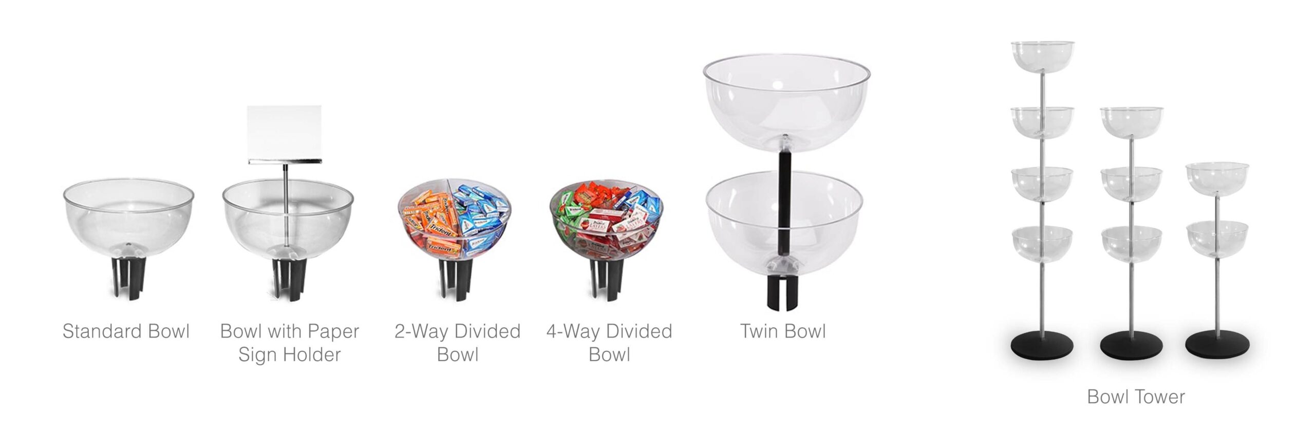 Merchandising Display Bowls